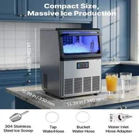 Aparat-profesional-de-gheață-41-kg-24-h-32-cuburi-coș-6-kg-și-autocurățare