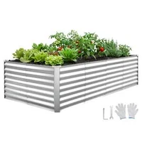 Strat-înălțat-metalic-de-grădină-120-60-30-cm-216-L-cu-acoperire-Alu-Zinc