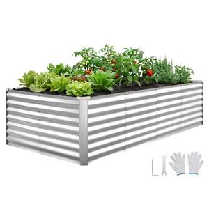 Strat-înălțat-metalic-de-grădină-120-60-30-cm-216-L-cu-acoperire-Alu-Zinc