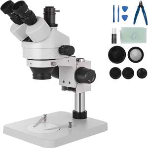 Microscop-stereo-trinocular-cu-mărire-3-5-90-pe-suport-cu-coloană