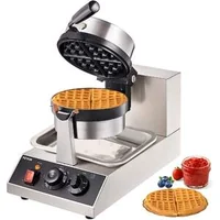 Aparat-profesional-rotund-pentru-vafe-1300-W-portabil-cu-strat-antiaderent-220-V