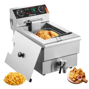 Friteuză-electrică-profesională-3000-W-9-l-ulei-oțel-inoxidabil