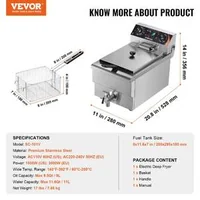 Friteuză-electrică-profesională-3000-W-9-l-ulei-oțel-inoxidabil