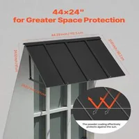 Copertină-metalică-112-5-61-cm-protecție-din-oțel-pentru-ușă-și-fereastră