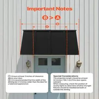 Copertină-metalică-112-5-61-cm-protecție-din-oțel-pentru-ușă-și-fereastră