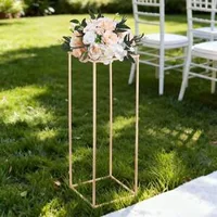 Set-suporturi-aurii-pentru-flori-10-bucăți-80-cm