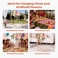 Set-suporturi-aurii-pentru-flori-10-bucăți-80-cm