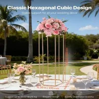 Set-de-suporturi-aurii-pentru-flori-10-bucăți-80-cm-design-hexagonal