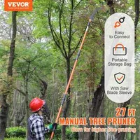 Fierăstrău-manual-cu-prelungitor-222-822-cm-lamă-ascuțită-din-oțel-pentru-tăierea-crengilor-înalte-și-8-segmente-ușoare-de-mâner-din-fibră-de-sticlă
