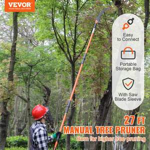 Fierăstrău-manual-cu-prelungitor-222-822-cm-lamă-ascuțită-din-oțel-pentru-tăierea-crengilor-înalte-și-8-segmente-ușoare-de-mâner-din-fibră-de-sticlă
