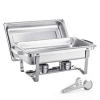 Set-de-4-recipiente-chafing-dish-8-Qt-din-oțel-inoxidabil