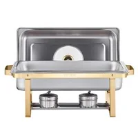 Set-de-4-recipiente-chafing-dish-aurii-8-Qt-cu-capac-de-sticlă