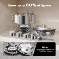 Set-de-4-recipiente-rotunde-chafing-dish-5-Qt-din-oțel-inoxidabil