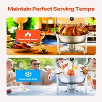 Set-de-2-recipiente-rotunde-chafing-dish-5-Qt-din-oțel-inoxidabil