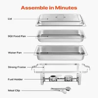 Set-de-2-recipiente-chafing-dish-9-Qt-8-5-L-din-oțel-inoxidabil