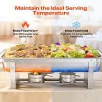 Set-de-2-recipiente-chafing-dish-9-Qt-8-5-L-din-oțel-inoxidabil