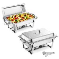 Set-de-2-recipiente-chafing-dish-9-Qt-8-5-L-din-oțel-inoxidabil