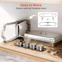 Set-de-2-recipiente-chafing-dish-9-Qt-8-5-L-din-oțel-inoxidabil