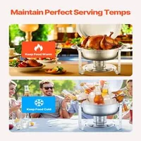Set-de-2-recipiente-rotunde-chafing-dish-5-Qt-din-oțel-inoxidabil