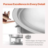 Set-de-2-recipiente-rotunde-chafing-dish-5-Qt-din-oțel-inoxidabil