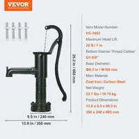 Pompă-manuală-de-grădină-pentru-puț-350-x-240-x-665-mm-pentru-curte-și-grădină