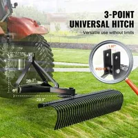 Greblă-tractată-pentru-gazon-cu-prindere-în-3-puncte-și-accesorii