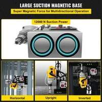 Mașină-de-găurit-portabilă-cu-talpă-magnetică-1100-W-Ø-40-mm-adâncime-de-până-la-55-mm-forță-magnetică-de-12-000-N