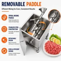 Mixer-profesional-pentru-carne-20-L-cu-mașină-de-tocat-carne