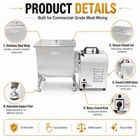 Mixer-profesional-pentru-carne-30-L-cu-mașină-de-tocat-carne