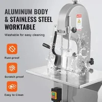 Ferăstrău-cu-bandă-electric-profesional-pentru-carne-1800W-din-oțel-inoxidabil