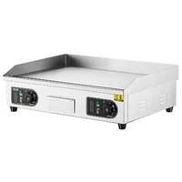 Grătar-electric-profesional-cu-plită-netedă-4000W-50-300-C
