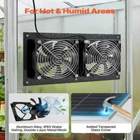 Ventilator-solar-panou-de-15W-2-ventilatoare-240-CFM