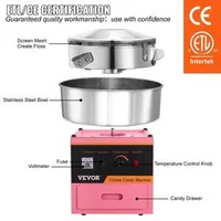 Mașină-profesională-de-gătit-cu-gaz-pentru-vată-de-zahăr-diametru-de-50-cm-roz-cu-bol-din-oțel-inoxidabil