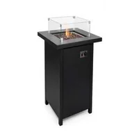 Vatră-cu-gaz-pentru-terasă-cu-masă-și-încălzire-15-kW-și-pietre-vulcanice