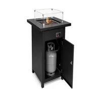 Vatră-cu-gaz-pentru-terasă-cu-masă-și-încălzire-15-kW-și-pietre-vulcanice