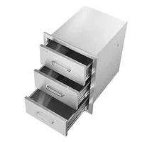 Corp-încorporabil-cu-trei-sertare-pentru-bucătărie-exterioară-și-grătar-400-x-450-x-450-mm-cu-mâner-din-oțel-inoxidabil