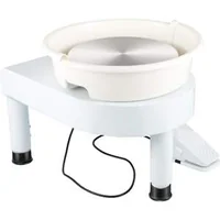 Roată-de-olărit-35-5cm-viteză-0-300-rot-min-picior-reglabil-manual-pentru-ridicare-0-20cm-chiuvetă-detașabilă-cu-pedală-set-de-accesorii-pentru-sculptură