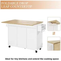Insulă-de-bucătărie-Pettex-cu-roți-și-blat-rabatabil-131-cm