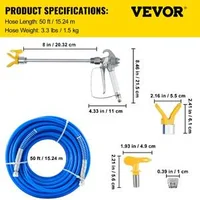 Set-de-furtun-pentru-mașină-de-vopsit-airless-15-2-m-cu-pistol-și-prelungitor