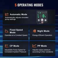 Pompă-de-circulație-de-înaltă-eficiență-motor-cu-magnet-permanent-220V-22W-debit-maxim-50-l-min-înălțime-maximă-de-pompare-4-m-conexiune-filetată-1-12-5-moduri-inteligente-de-control