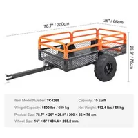 Remorcă-basculantă-pentru-ATV-din-oțel-capacitate-de-încărcare-680-kg