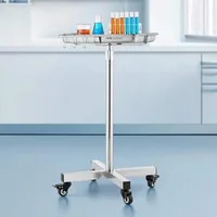 Masă-Mayo-mobilă-din-oțel-inoxidabil-cu-tavă-detașabilă-și-înălțime-reglabilă
