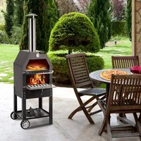 Cuptor-exterior-pentru-pizza-pe-lemne-cu-temperatură-maximă-de-500-C-pentru-grătar
