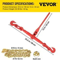 Set-pentru-fixarea-încărcăturilor-cu-clichet-cârlige-și-lanțuri-6-4m-3-tone-4-bucăți