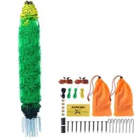 Plasă-pentru-gard-electric-0-88-x-49-98-m-plasă-PE-cu-stâlpi-și-țăruși-cu-vârfuri-duble-plasă-portabilă-utilă-pentru-capre-oi-miei-cerbi-porci-și-câini
