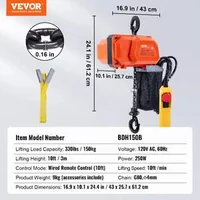 Palan-electric-cu-lanț-capacitate-de-150-kg-lanț-G80-de-3-m