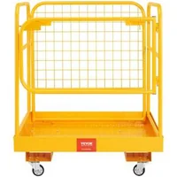 Platformă-de-lucru-pliabilă-pentru-motostivuitor-cu-roți-pivotante-cu-blocare-capacitate-550-kg
