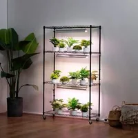 Raft-pentru-plante-cu-lămpi-LED-4-niveluri-90W-înălțime-180-cm