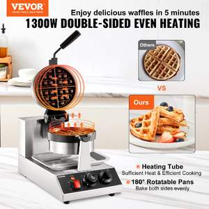 Aparat-profesional-rotund-pentru-vafe-1300-W-portabil-cu-strat-antiaderent-220-V