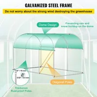 Seră-tunel-cu-intrare-3-5-2-1-2-1m-pentru-plante-cu-arce-din-oțel-galvanizat-1-grindă-superioară-2-stâlpi-diagonali-2-uși-cu-fermoar-și-6-ferestre-mobile-verde